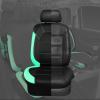 imageCAR PASS Universal Leather car seat Covers Sport fits Most Cars SUVs Trucks and Vans Full Set Black RedBlack Mint