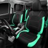 imageCAR PASS Universal Leather car seat Covers Sport fits Most Cars SUVs Trucks and Vans Full Set Black RedBlack Mint
