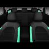 imageCAR PASS Universal Leather car seat Covers Sport fits Most Cars SUVs Trucks and Vans Full Set Black RedBlack Mint