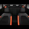 imageCAR PASS Universal Leather car seat Covers Sport fits Most Cars SUVs Trucks and Vans Full Set Black RedBlack Orange