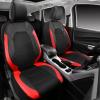 imageCAR PASS Universal Leather car seat Covers Sport fits Most Cars SUVs Trucks and Vans Full Set Black RedBlack and Red