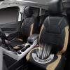imageCAR PASS Universal Leather car seat Covers Sport fits Most Cars SUVs Trucks and Vans Full Set Black RedBlackBeige