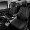 imageCAR PASS Universal Leather car seat Covers Sport fits Most Cars SUVs Trucks and Vans Full Set Black RedBlackBlack
