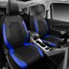 imageCAR PASS Universal Leather car seat Covers Sport fits Most Cars SUVs Trucks and Vans Full Set Black RedBlackBlue