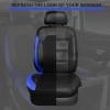imageCAR PASS Universal Leather car seat Covers Sport fits Most Cars SUVs Trucks and Vans Full Set Black RedBlackBlue
