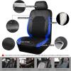 imageCAR PASS Universal Leather car seat Covers Sport fits Most Cars SUVs Trucks and Vans Full Set Black RedBlackBlue