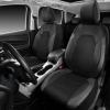 imageCAR PASS Universal Leather car seat Covers Sport fits Most Cars SUVs Trucks and Vans Full Set Black RedBlackGray