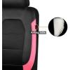 imageCAR PASS Universal Leather car seat Covers Sport fits Most Cars SUVs Trucks and Vans Full Set Black RedBlackPink