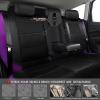 imageCAR PASS Universal Leather car seat Covers Sport fits Most Cars SUVs Trucks and Vans Full Set Black RedBlackPurple