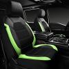imageCAR PASS Universal Leather car seat Covers Sport fits Most Cars SUVs Trucks and Vans Full Set Black RedGreen