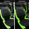 imageCAR PASS Universal Leather car seat Covers Sport fits Most Cars SUVs Trucks and Vans Full Set Black RedGreen