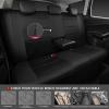 imageCAR PASS Universal Leather car seat Covers Sport fits Most Cars SUVs Trucks and Vans Full Set Black RedRear Black