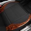 imageCAR PASS Universal Leather car seat Covers Sport fits Most Cars SUVs Trucks and Vans Full Set Black RedWood Grain Black and Brown