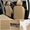 imageCAR PASS Waterproof Universal Fit Car Floor Mats Car Mats Fit for SUVVanssedans TrucksSet of 4pcs Car Carpet with Driver Heel Pad BeigeCow Print Beige
