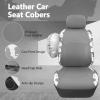 imageCAR PASS Waterproof Universal Fit Car Floor Mats Car Mats Fit for SUVVanssedans TrucksSet of 4pcs Car Carpet with Driver Heel Pad BeigeCow Print Gray