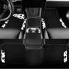 imageCAR PASS Waterproof Universal Fit Car Floor Mats Car Mats Fit for SUVVanssedans TrucksSet of 4pcs Car Carpet with Driver Heel Pad BeigeCow Print3Pcs