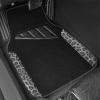imageCAR PASS Waterproof Universal Fit Car Floor Mats Car Mats Fit for SUVVanssedans TrucksSet of 4pcs Car Carpet with Driver Heel Pad BeigeGray Leopard