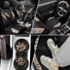 imageCAR PASS Waterproof Universal Fit Car Floor Mats Car Mats Fit for SUVVanssedans TrucksSet of 4pcs Car Carpet with Driver Heel Pad BeigeLeopard combo