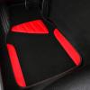 imageCAR PASS Waterproof Universal Fit Car Floor Mats Car Mats Fit for SUVVanssedans TrucksSet of 4pcs Car Carpet with Driver Heel Pad BeigeRed