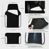 imageCAR PASS Waterproof Universal Fit Car Floor Mats Car Mats Fit for SUVVanssedans TrucksSet of 4pcs Car Carpet with Driver Heel Pad BeigeWhite
