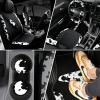 imageCAR PASS Waterproof Universal Fit Car Floor Mats Car Mats Fit for SUVVanssedans TrucksSet of 4pcs Car Carpet with Driver Heel Pad Beigecow combo