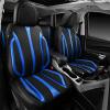 imageCAR Pass Nappa Leather Car Seat Covers Durable Waterproof Luxury Universal for SUV Pickup Truck Sedan AntiSlip Driver 5 Seats Covers Full Set with Backrest Black Chameleon Iridescent ReflectiveBlack Blue Carbon