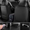 imageCAR Pass Nappa Leather Car Seat Covers Durable Waterproof Luxury Universal for SUV Pickup Truck Sedan AntiSlip Driver 5 Seats Covers Full Set with Backrest Black Chameleon Iridescent ReflectiveBlack carbon