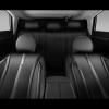 imageCAR Pass Nappa Leather Car Seat Covers Durable Waterproof Luxury Universal for SUV Pickup Truck Sedan AntiSlip Driver 5 Seats Covers Full Set with Backrest Black Chameleon Iridescent ReflectiveBlack carbon