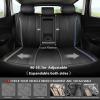 imageCAR Pass Nappa Leather Car Seat Covers Durable Waterproof Luxury Universal for SUV Pickup Truck Sedan AntiSlip Driver 5 Seats Covers Full Set with Backrest Black Chameleon Iridescent ReflectiveBlack Chameleon Back