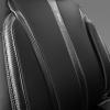 imageCAR Pass Nappa Leather Car Seat Covers Durable Waterproof Luxury Universal for SUV Pickup Truck Sedan AntiSlip Driver 5 Seats Covers Full Set with Backrest Black Chameleon Iridescent ReflectiveGray Carbon