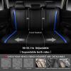 imageCAR Pass Nappa Leather Car Seat Covers Durable Waterproof Luxury Universal for SUV Pickup Truck Sedan AntiSlip Driver 5 Seats Covers Full Set with Backrest Black Chameleon Iridescent ReflectiveBlack Blue Carbon