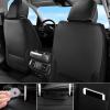 imageCAR Pass Nappa Leather Car Seat Covers Durable Waterproof Luxury Universal for SUV Pickup Truck Sedan AntiSlip Driver 5 Seats Covers Full Set with Backrest Black Chameleon Iridescent ReflectiveBlack Chameleon