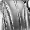 imageCAR Pass Nappa Leather Car Seat Covers Durable Waterproof Luxury Universal for SUV Pickup Truck Sedan AntiSlip Driver 5 Seats Covers Full Set with Backrest Black Chameleon Iridescent ReflectiveBright Silver Leather