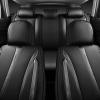 imageCAR Pass Nappa Leather Car Seat Covers Durable Waterproof Luxury Universal for SUV Pickup Truck Sedan AntiSlip Driver 5 Seats Covers Full Set with Backrest Black Chameleon Iridescent ReflectiveGray Carbon