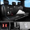 imageCAR Pass Nappa Leather Car Seat Covers Durable Waterproof Luxury Universal for SUV Pickup Truck Sedan AntiSlip Driver 5 Seats Covers Full Set with Backrest Black Chameleon Iridescent ReflectiveBlack Chameleon Iridescent