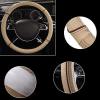 imageCar Pass Colour Piping Leather Steering Wheel CoverPerfectly fit for 14515 inches for Various Vehicles SUVsVansSedansCars Black ampamp RedBeige