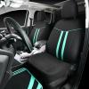 imageCar Pass Colour Piping Leather Steering Wheel CoverPerfectly fit for 14515 inches for Various Vehicles SUVsVansSedansCars Black ampamp RedBlack  Mint