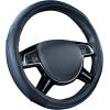 imageCar Pass Colour Piping Leather Steering Wheel CoverPerfectly fit for 14515 inches for Various Vehicles SUVsVansSedansCars Black ampamp RedBlack and Blue