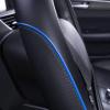 imageCar Pass Colour Piping Leather Steering Wheel CoverPerfectly fit for 14515 inches for Various Vehicles SUVsVansSedansCars Black ampamp RedBlack and Blue