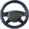imageCar Pass Colour Piping Leather Steering Wheel CoverPerfectly fit for 14515 inches for Various Vehicles SUVsVansSedansCars Black ampamp RedBlack and Blue