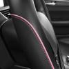 imageCar Pass Colour Piping Leather Steering Wheel CoverPerfectly fit for 14515 inches for Various Vehicles SUVsVansSedansCars Black ampamp RedBlackPink