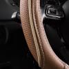 imageCar Pass Colour Piping Leather Steering Wheel CoverPerfectly fit for 14515 inches for Various Vehicles SUVsVansSedansCars Black ampamp RedCaynne