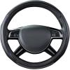 imageCar Pass Colour Piping Leather Steering Wheel CoverPerfectly fit for 14515 inches for Various Vehicles SUVsVansSedansCars Black ampamp RedGrey