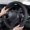 imageCar Pass Colour Piping Leather Steering Wheel CoverPerfectly fit for 14515 inches for Various Vehicles SUVsVansSedansCars Black ampamp RedMulticolor