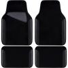 imageCAR PASS Beige Leather ampamp Waterproof Car Carpet Floor Mats Universal Car Mats Fit for SUVVanssedans TrucksSet of 4pcs Car Carpet with AntiSlip nibbs Driver Heel Pad All BeigeAll Black