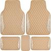 Beige Leather Diamond