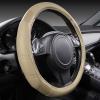 imageCAR PASS Line Rider Microfiber Leather Sporty Steering Wheel Cover Universal Fits for 95 TruckSUVCars14515inch AntiSlip Safety Comfortable Desgin BlackGrayBeigeCarbon Fiber