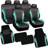 Black and Mint