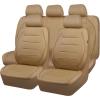 Beige with Tan Piping-Stripe