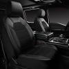 imageCAR PASS Universal Leather car seat Covers Sport fits Most Cars SUVs Trucks and Vans Full Set Black RedBlack